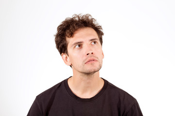 Obraz premium Young boy looking to the left