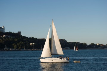 barca, barco de vela, mar, vela, nautica, balandra, acuático, bajel, oceáno, azul, cielo, verano, paseo en barco, viajando, descargar, vela, buques, paseo en barco, deporte, lago, nautica, diversión, 