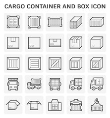 cargo container icon