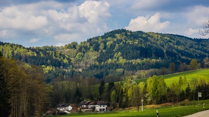 Fototapeta premium Beautiful view near Perasdorf-Bavaria-Germany