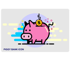 piggy bank with gold coins