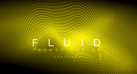 Digital flowing wave particles abstract background