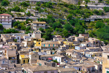panorama of modica Sicily Italy