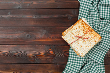 Jewish traditional Passover matzo bread