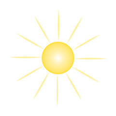 Sun icon. Vector
