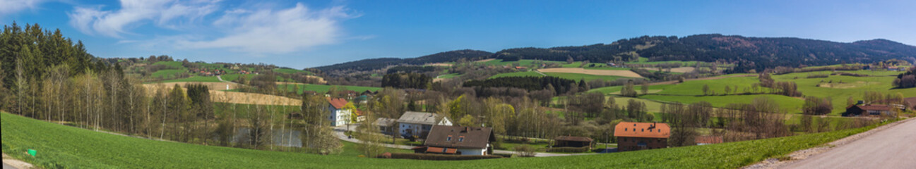 Fototapeta na wymiar Beautiful view near Rattenberg-Bavaria-Germany