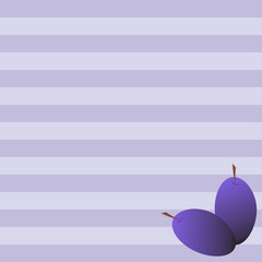 Illustration of striped backgrounds of pastel tones of different colors with drawings. Vector