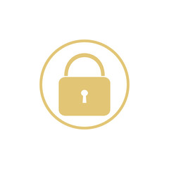 Vector illustration of lock pad icon