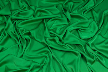 Fabric silk  green