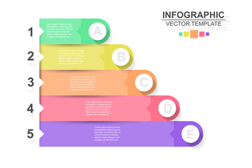 Timeline infographics design vector and marketing icons can be used for workflow layout, diagram, annual report, web design. Business concept with 5 options, steps or processes