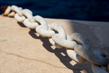 big iron chain of anchor