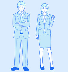 ビジネス　男女