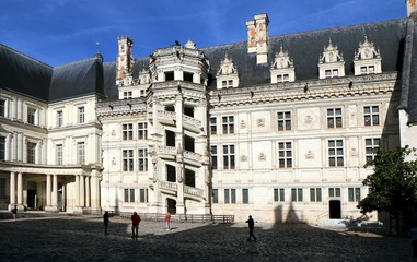 Royal Château de Blois, france, Loire Valley. French kings, Joan of Arc, Medieval fortress, Renaissance, Francis I wing, architecture, tower, 