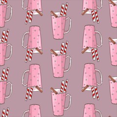 seamless delicious coffee latte caramel new year