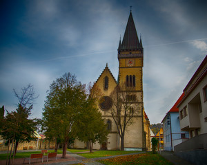 Fototapeta na wymiar Church of St. Aegidius. Unesco town Bardejov, Slovakia