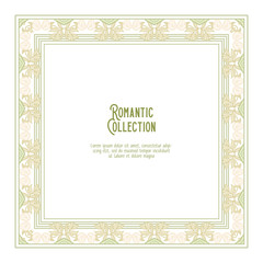 Template for invitation, greeting card banner
