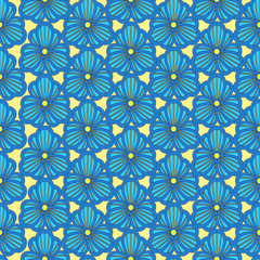 Seamless decorative floral pattern