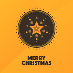 Merry Christmas Card Banner Modern Clean Design