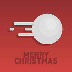 Merry Christmas Card Banner Modern Clean Design