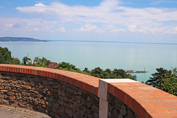 Balaton Hungary European big lake Tihany city view 2018 summer travel tourism photos