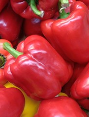 big red peppers
