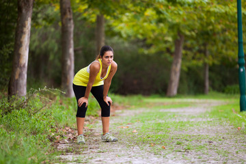 Woman exercising in outdoor