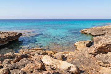 Rocks on the Mediterranean coast Mallorca