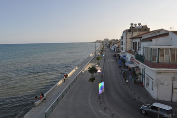 Fototapeta na wymiar The beautiful city centre area Larnaca in Cyprus