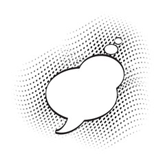 Cartoon, Comic Speech Bubbles, Empty Dialog Clouds with Halftone Dot Background in Pop Art Style. Vector Illustration for Comics Book , Social Media Banners, Promotional Material