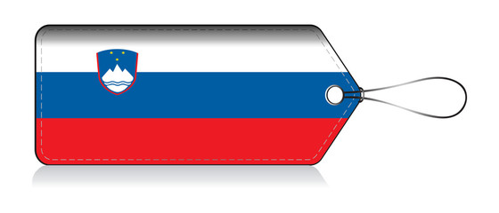 Slovenia emoji flag, Label of  Product made in Slovenia © VectorPart