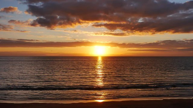 sunset over the sea