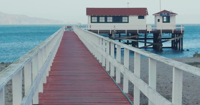 Pier extending to the bay in San Francisco 