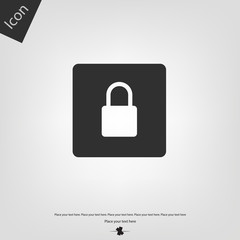 Padlock vector icon