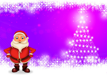   Merry Christmas happy christmas,santa with rendeer cheerful,Santa Claus and elvis in Christmas snow scene
