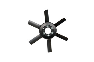 fan impeller car on an isolated white background