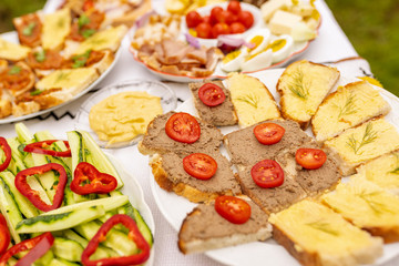 Romanian home made food table
