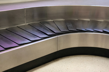 baggage conveyor belt at airport. travel & transportation concept