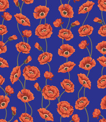 Seamless floral pattren with flower in vector.