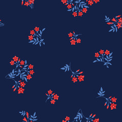 Seamless floral pattren with flower in vector.