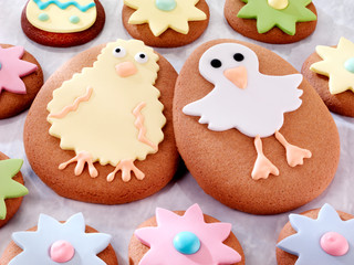 EASTER COOKIES / BISCUITS ON MARBLE
