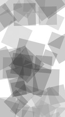 Fototapeta premium Multicolored translucent squares on white background. Vertical image orientation. 3D illustration