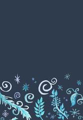 winter background greeting card