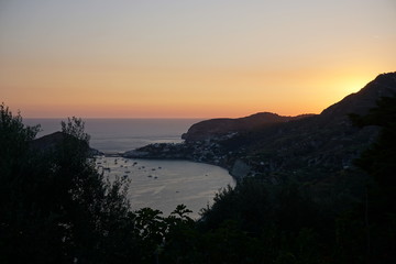 Sonnenuntergang auf Ischia, Italien