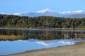 Mountain reflections, New Zealand