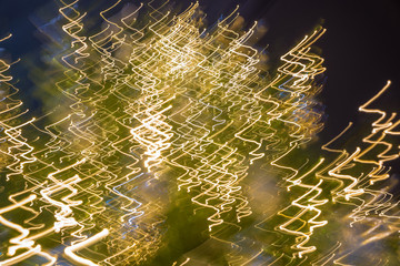 Abstrakter Weihnachts Hintergrund mit Lichterketten