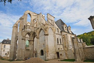 Fototapeta premium Abbazia di Saint Wandrille de Fontenelle - Normandia, Francia