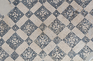 Roman mosaic in Pompeii, Italy