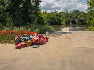 Trash and Garbage Collected From River Cleanup