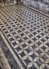Fototapeta premium Roman mosaic in Pompeii, Italy