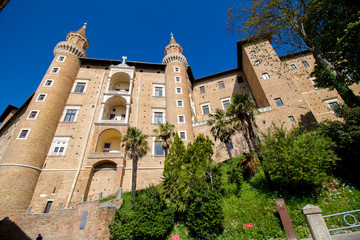 Fototapeta na wymiar The Ducal Palace in Urbino, Italy